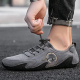 Men's Shoes Sneakers Casual Genuine Leather Lace Up Outdoor Footwear Loafers Luxury Driving MartLion   