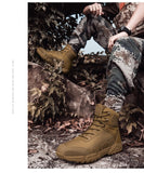 Men's Military Boots Outdoor Non Slip Hiking Tactical Desert Combat Ankle Army Work Sneakers Mart Lion   