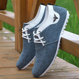 Men's Casual Shoes Canvas Flats Zapatos de hombre Driving Mart Lion   