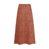 women long skirt summer Versatile floral skirt Casual Wrap Middle dresses classic beach MartLion   