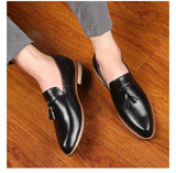 Men's Casual Leather Shoes Tassels Party Wedding Loafers Slip-on Outdoor Flats Mart Lion   