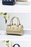 Luxury Patent Leather Women's Bags Diamond Ladies Handbags Bright Shoulder Ladies Wedding Mart Lion   