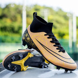 Men's Soccer Shoes Soft TF FG Football Boots Breathable Non-Slip Grass Training Sneakers Cleats Outdoor High Top Sport Footwear MartLion   
