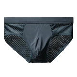 Men's Silk Underwear Briefs Breathable Underwear Bamboo Carbon Fiber Anti-Bacterial MartLion   