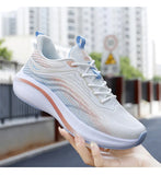 Women's Sports Shoes High Elastic Popcorn Soft Sole Breathable Running Student Tennis Player Elegant Casual Hiking Mart Lion   