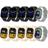 Smart Watch Android Phone 1.83" Color Screen Full Touch Dial Smart Watch Bluetooth Call Smart Watch Men's For XIaomi MartLion 4Bk2Grey4Gold 1.44 Inch 