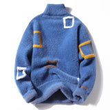 men's Winter Letter pattern thick sweater Student youth autumn wool pullovers MartLion   