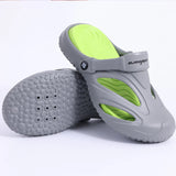 Summer Holes Men's Flat Sandals Clogs with Arch support Slides EVA Beach Cloud Slippers Shower Shoes MartLion Grey 44-45 CHINA