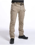 Men's Cargo Pants Classic Outdoor Men Tactical  Pants Multi Pocket Trousers MartLion IX7Khaki S 