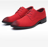 Men's Casual Shoes Lace-up Suede Leather Light Driving Flats Classic Retro Oxfords Mart Lion   