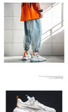 Platform Sneakers Men's Street Hip Hop Casual Sneakers Summer Breathable Mesh Jogging Shoes Zapatos Hombre Mart Lion   
