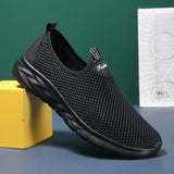 Shoes for Men Slip on Casual Breathable Mesh Outdoor Non Slip Lazy Shoes Lightweight  Men Shoes MartLion   