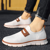 Men's Sneakers Soft Men Casual Shoes Breathable Mesh Loafers Office Walking Driving Outdoor Mart Lion   