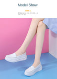 Women Flat Shoes Summer Tendon Bottom Women Loafers Lightweight Slip on White Casual Sports Shoes Hollow MartLion