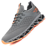 Men's Slip on Walking Running Shoes Blade Tennis Casual Sneakers Comfort Work Sport Athletic Trainer… MartLion Gray 39 