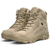 Men's Tactical Boots Army Military Desert Waterproof Work Safety Shoes Climbing Hiking Outdoor MartLion 45 off-white 