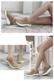 Women Sneakers Shoes Vulcanized Flats Walking Platform Sports Mart Lion   