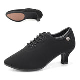 Shoes For Dance Closed Toe Women's Ballroom Modern Tango Salsa Training 5/7CM Heel MartLion 5CM Black A 1 35 CHINA