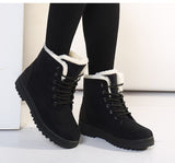 Women Boots Winter Ankle Winter Shoes Female Snow Mujer Warm Plush Mart Lion   