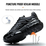 Air Cushion Men's Safety Shoes Anti-smash Steel Toe Shoes Anti-puncture Work Boots Protective Sport MartLion   