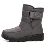 Padded Waterproof Women's Shoes Casual Non-slip Walking Trendy Warm Snow Boots Sports Footwear MartLion GRAY 35 