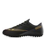 Football Boots Men's Soccer Shoes Indoor Breathable Turf Low Top Anti Slip 4 Colors Mart Lion Black sd Eur 36 