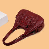 Women Luxury Handbags Bags Designer Vintage Soft Leather Female Satchel Motorcycle Tote Messenger Mart Lion - Mart Lion