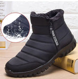 Men's Boots Snow Fur Man Shoes Cotton Shoes Keep Warm Boots Male Platform Sneakers Winter Men's Work Shoes Footwear MartLion