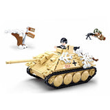 Military ww2 Cannon Assault Armored Vehicle Battle Tank Car Truck Army Weapon Building Blocks Sets  Model King Kids Toys Gift Mart Lion   