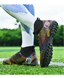  Football Field Boots Football Shoes Men's High Ankle Soccer Society Outdoor Grass Training Sport Footwear Mart Lion - Mart Lion