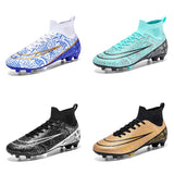 Children's Football Shoes Boots Professional Outdoor Training Match Sneakers Unisex Soccer Mart Lion   