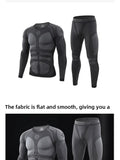 Men's Sport Thermal Underwear Suits Outdoor Cycling Compression Sportswear Quick Dry Breathable Clothes MartLion   