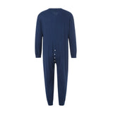 Men's Jumpsuit Retro Burgundy Top Solid Color Split Off Jumpsuit With Hat  Jumpsuit Single Breasted Suit Hooded Pajamas MartLion   