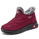 Men's Boots Snow Hiking Shoes Winter Ankle Shoes Footwear Work MartLion red 36 