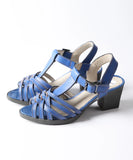 Summer Women's Multiple Cross Straps Mature Leather Sandals MartLion   