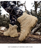 Tactical Boots Men's Special Force Military Leather Light Outdoor Hunting Mart Lion   