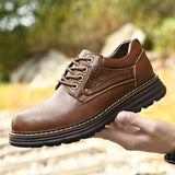 Designer Men's Shoes Casual British Formal Outdoor Waterproof Work Mart Lion   