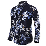 Hawaiian Masculina Shirt 3d Print Flowers Tops Casual Men's Dress Shirts Long Sleeve Camisa Y2k Clothing MartLion   
