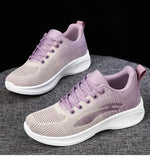 High Appearance Level Thick Sole Increase Mesh Lace-up All Non-slip Breathable Sports Women's Single Shoes MartLion   