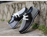 Men's Leather Shoes Casual Loafers Breathable Light Weight White Sneakers Driving Footwear Round Toe Mart Lion   