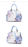 Women Bag Elegant Flower Pattern Handbag Shoulder Luxury Brand Messenger Crossbody Mart Lion   
