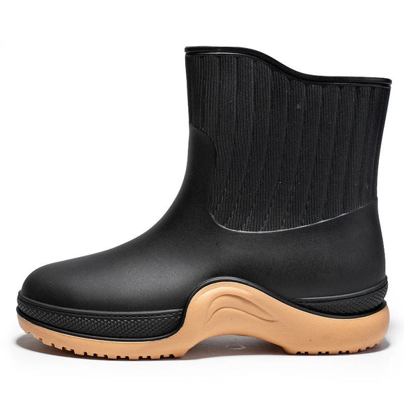  Ladies Rain Boots Outdoor Non-slip Waterproof Women's Shoes Daily Warm Rain Boots Rubber Over shoes MartLion - Mart Lion
