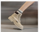 Casual Work Shoes Outdoor Anti-slip Vulcanised Women's Short Boots Trendy Breathable Walking MartLion   