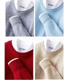 Sweater O-neck Pullovers Men's Loose Knitted Bottom Shirt Autumn Winter Korean Casual Men's Top MartLion   