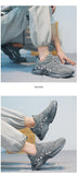 Anti Slip Men's Walking Shoes Casual Breathable Running Classic Trendy Lace Up Mesh Sneakers MartLion   