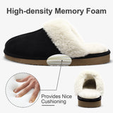 Plush Fur Slippers For Women Winter Fluffy House Shoes Warm Fuzzy Slippers Furry Suede Memory Foam Fur Slippers MartLion   