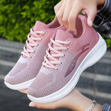 High Appearance Level Thick Sole Increase Mesh Lace-up All Non-slip Breathable Sports Women's Single Shoes MartLion   