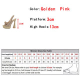 Liyke Runway Style Glitter Sequined Bowknot Women Pumps Peep Toe Back Strap Gold Sandals Platform Heels Wedding Prom Shoes Mart Lion   