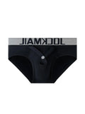 Ring Design Men's Underwear Cotton Boxer Briefs Low Waist Sports Swim Trunks Gym Shorts Underpants MartLion 365balck XXL 