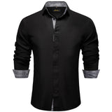 Men's shirts Long Sleeve Luxury Designer Black and Green Splicing Collar and Cuff Clothing Casual Dress Shirts Blouse MartLion CY-2232 S 